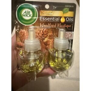 Air Wick Essential Oils Woodland Mystique Dual Refill Pack  Fragrance